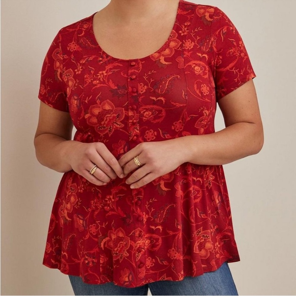 Torrid Super Soft Knit Peplum Top 🌼